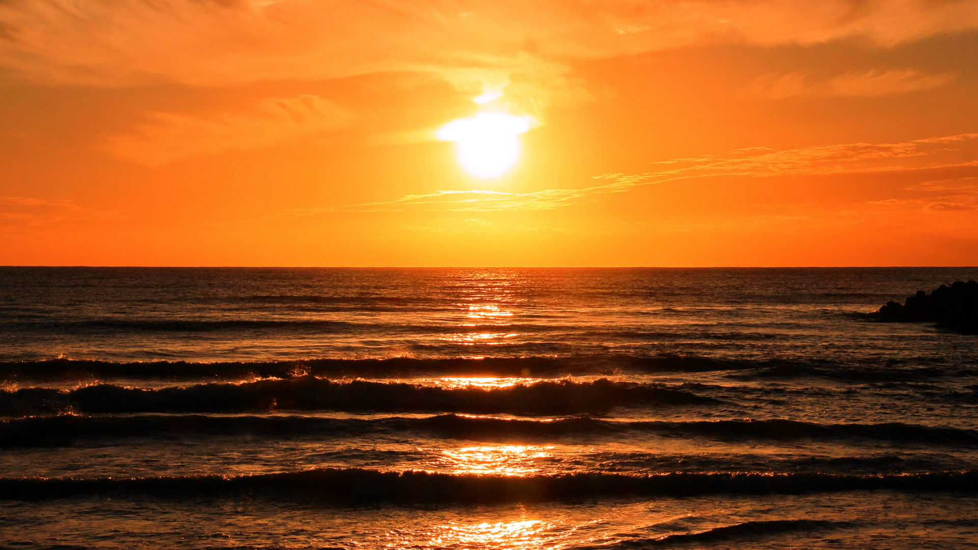 夕日